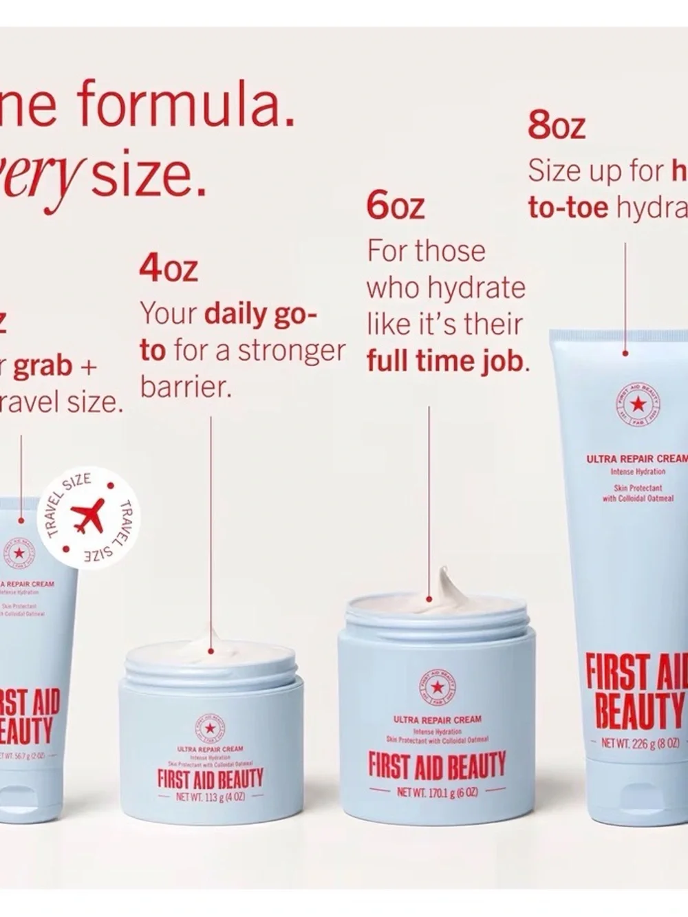 First Aid Beauty Ultra Repair Cream White with Red Text - Picture 10 of 13